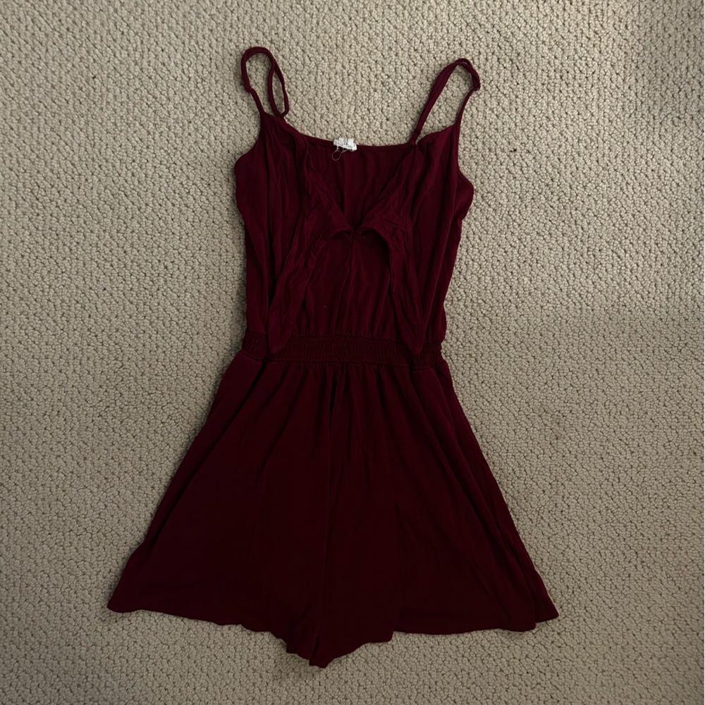 Garage Burgundy Romper